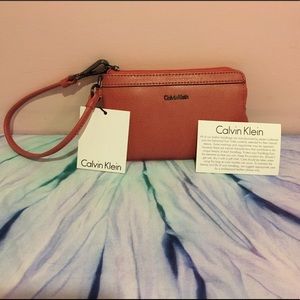 Pink Calvin Klein Wristlet